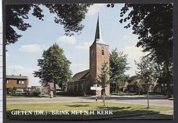Gieten (DR) - Brink Met N H Kerk ( 2 ) Onbeschreven - NOT  Used  - See The 2 Scans For Condition.( Originalscan !!! ) - Gieten