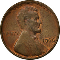 Monnaie, États-Unis, Lincoln Cent, Cent, 1966, U.S. Mint, Philadelphie, TTB - 1959-…: Lincoln, Memorial Reverse