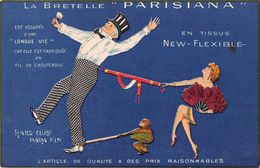 D6087 "LA BRETELLE PARISIANA - EN TISSUS NEW-FLEXIBLE " ANIMATA.  CART NON SPED - Autres & Non Classés