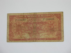 5 Francs - VYF FRANK - Banque Nationale De Belgique - 1943  **** EN ACHAT IMMEDIAT **** - 5 Francs
