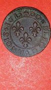 Double Tournois -Louis XIII - Type 1 1613 Lyon - 1610-1643 Luis XIII El Justo