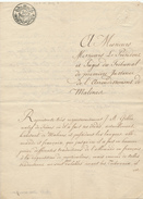 378/25 - Document Sur Papier Fiscal - 11 Février 1815 - Vers Président Du Tribunal 1è Instance De MALINES - 1814-1815 (Generaal Gouv. België)