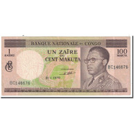 Billet, Congo Democratic Republic, 1 Zaïre = 100 Makuta, 1970, 1970-01-21 - Demokratische Republik Kongo & Zaire