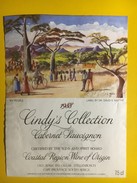 4388 - Cindy's Collection 1988 Cabernet Sauvignon  Afrique Du Sud Illustartion My People By David S. Matthe - Arte
