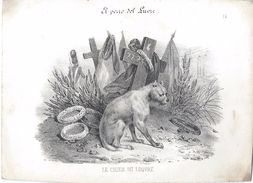 Image Litho/"les Animaux Savants"/Le Chien Du Louvre /d'aprés Dugourg/Turgis  Edit./Nepveu Lib./Paris/Vers 1840 IMA225 - Autres & Non Classés