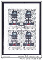 Europa 1993 Feuillet De 4 Timbres Oblitére Art Contemporain YT 5 - Blokken & Velletjes