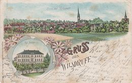 Litho AK Gruß Wilsdruff Blick Königliches Amtsgericht Gericht A Dresden Kesselsdorf Grumbach Mohorn Klipphausen Meissen - Herzogswalde