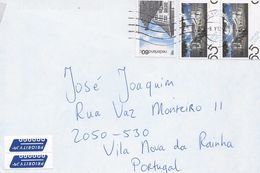 TIMBRES - STAMPS - LETTRE  POUR PORTUGAL AVEC CODE À BARRES - PAYS-BAS - NEDERLAND - TIMBRES DIVERS - Lettres & Documents