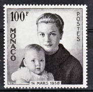 Monaco  489 Grace Variété Cadre Brisé Neuf Avec Trace De Charnière * TB MnH SiN CHARNELA - Varietà