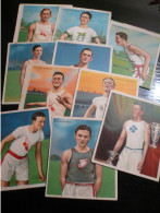 Sport Old Cigarette Cards Lot (10) - Mecca  N° 12  Champion Athlete Cards - Werbeartikel