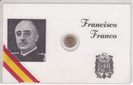 TARJETA - CARNET CONMEMORATIVO DE FRANCISCO FRANCO CON PEQUEÑA MONEDA DE 100 PESETAS - Sonstige & Ohne Zuordnung