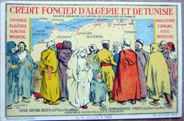 BANQUES CREDIT FONCIER ALGERIE ET TUNISIE PUBLICITE ILLUSTREE - Banken