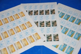 Russia MNH Sc 5747-5749 Mi 5921-5923 Forest Map Arctic Desert Complete Sheets - Full Sheets