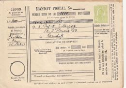 KING CHARLES 1ST, POSTAL MONEY ORDER STATIONERY, ENTIER POSTAL, ROMANIA - Lettres & Documents