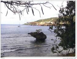 Australia Christmas Island - Phosphate Loading Dock And Twin Cantilever From Smith Point - Christmas Island