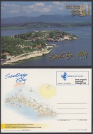 2004-EP-62 CUBA 2004. POSTAL STATIONERY. SANTIAGO DE CUBA. BAHIA. SANTIAGO BAY. VISTAS TURISTICAS. VENDIDAS EN CUC. UNUS - Lettres & Documents