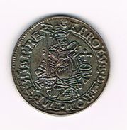)  HERDENKINGSMUNT  REPLICA GOUDEN REAAL KAREL V KAROLUS 1542-56 - Monedas Elongadas (elongated Coins)
