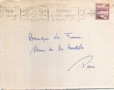 Maroc Fragment Enveloppe Du 22 Avril 1953 De Casablanca Pour Paris - Brieven En Documenten