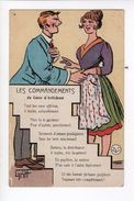 1 Cpa Carte Postale Ancienne - GRIFF "Les Commandements Du Coeur D'artichaut" - Griff