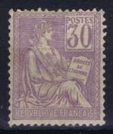 France : Yv  115 MH/* Falz/ Charniere - 1900-02 Mouchon