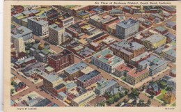 Indiana South Bend Aerial View Of Buisness District 1948 Curteich - South Bend