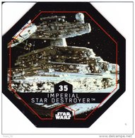 STAR WARS 2015 Vignette Jeton Image Carte LECLERC Disney Numéro 35 Imperial Star Destroyer - Episode I