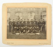 Cca 1910 Óbudai TÅ±zoltók NagyméretÅ± Tablófotó / Large Photo Of Fire Guards... - Other & Unclassified