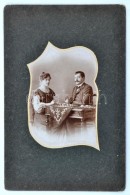 1905 Sakkozók Szecessziós Fotó / Chess Players. Art Nouveau Photo 16x24 Cm - Other & Unclassified