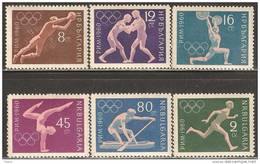 Bulgaria 1960 Mi# 1172-1177 ** MNH - 17th Olympic Games, Rome - Ungebraucht