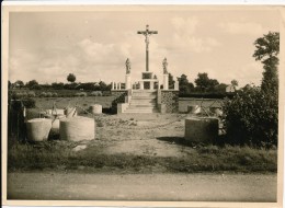 No CPA Photo Vauchrétien Format 13x17cm Calvaire De La Mission De Noël 1946 - Thouarce