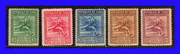 1930 - Cuba Sc. 299/303 - II Juegos Deportivos Centroamericanos - Ver Scan Reverso - CU- 033 - Unused Stamps