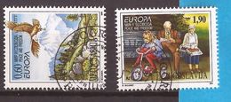 1995  2712-13  EUROPA CEPT FRIEDEN FREIHEIT KINDER BICI  JUGOSLAVIJA JUGOSLAWIEN  USED - Gebraucht