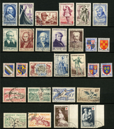 FRANCE - ANNEE COMPLETE 1953 - YT 940 à 967 - 28 TIMBRES OBLITERES - 1950-1959