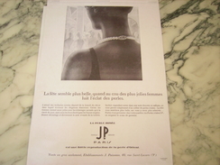 ANCIENNE PUBLICITE PERLE IRRISE DE JP   1929 - Other & Unclassified