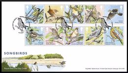 GROSSBRITANNIEN GRANDE BRETAGNE GB 2017 SONGBIRDS SET OF 8V. FDC SG 3948-57 MI 4038-47 YT 4442-51 SC 3606-15 - 2011-2020 Decimal Issues