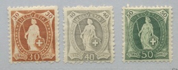 1907 Suisse Avec Fil De Soie  Neufs Avec Charnière - Unused Stamps