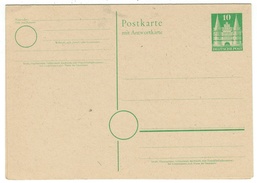 Allemagne // Deutschland // Entier Postaux // Entier Postal Neuf Avec Carte Réponse - Briefe U. Dokumente