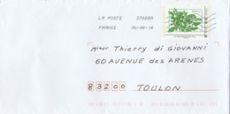 France Collector Oblitéré "Dites-le Avec Des Graines " - Basilic Sur Lettre Entiere - Storia Postale