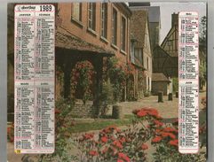 Calendrier Grand Format 20 Pages , Oberthur , 1989 ,3 Scans , Frais Fr : 2.70 Euros - Big : 1981-90