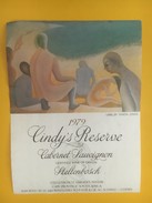 4565 -  Cindy's Réserve 1979 Cabernet Sauvignon Afrique Du Sud  Artiste Simon Jones - Kunst