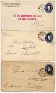 U330 UPSS #1093 3 PSE Covers Used To Austria And Germany 1890-92  Cat. $22.50 - ...-1900