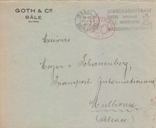 26 EMA Suisse 20 (289 Sté GOTH), 26 Lettres Et Devants De Bâle (différentes Flammes) Du 25 III 1925 Au 2 XII 26 - Affranchissements Mécaniques