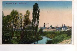 AK Höchst Hoechst B. Nied, Frankfurt, Gerbermühle, Niederrad, Oberrad - "HÖCHST - BLICK VON NIED" -seltene Feldpostkarte - Hoechst