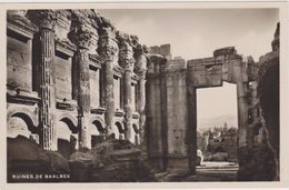 Cpa,liban,nord Plaine Békaa,ruines Temple De Baalbek,époque Gréco Romaine,sémitique,temple Bacchus,jupiter,et Vénus,rare - Liban