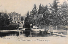 CPA. - FRANCE - La Tour-d'Aigues Est Situé Dans Le Dép. De Vaucluse - Parc Et Château De Malaffaire Animé - BE - La Tour D'Aigues