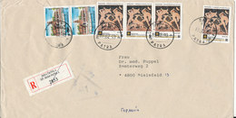 Greece Registered Cover Sent To Germany Patra 18-2-1993 - Briefe U. Dokumente