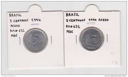 BRASIL  5 CENTAVOS ACERO  1.994  KM#632  MBC/VF     DL-7337 - Brazil