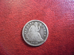 USA @ HALF DIMES (5 Cents) 1839 O New Orleans Silver Argent Liberté Assise - Seated Liberty V.F - Half Dimes