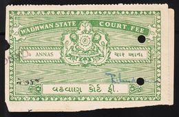 WADHWAN  State  4A  Court Fee  Revenue  Type 10   #  98531  Inde Indien  India Fiscaux Fiscal Revenue - Wadhwan