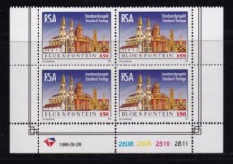 RSA, 1996, MNH Stamps In Control Blocks, MI 992, Bloemfontein, X735 - Nuevos